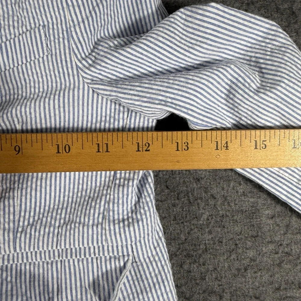 Janie and Jack Seersucker Blazer Jacket Lined Blue Stripe Size 2T Nautical